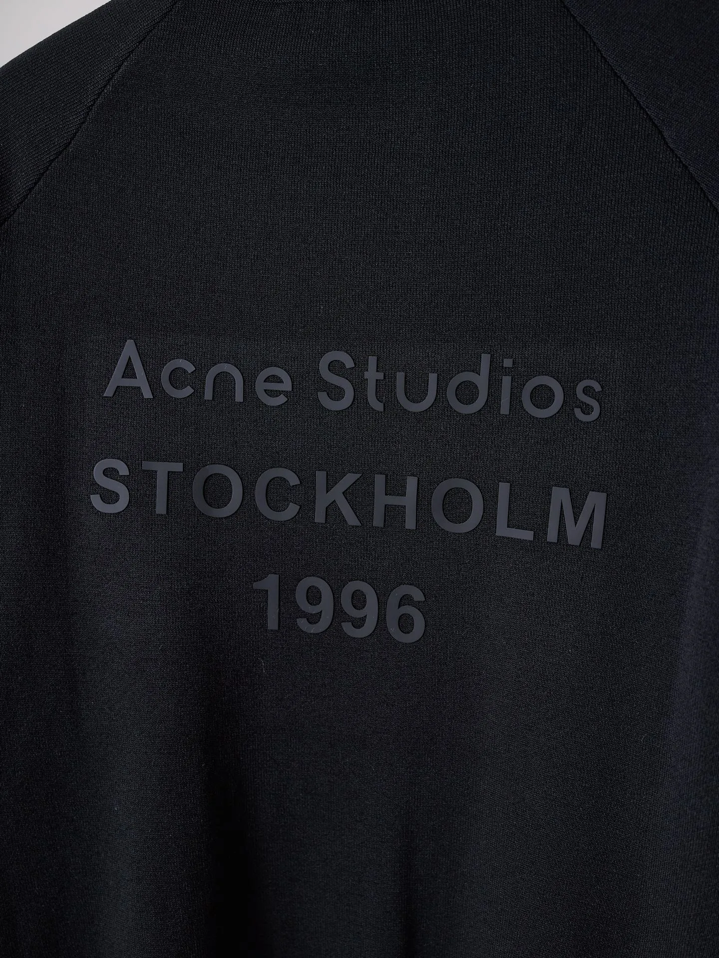 [Real auction] Acne Studios back silicone embossed leather knitted cardigan zipper jacket [In Stock] Purchased and developed S M L